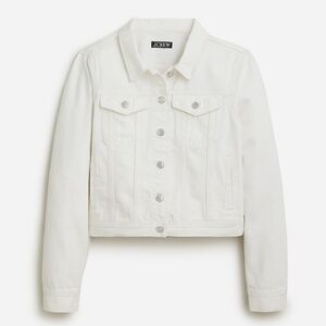 NWT J.Crew White Jean Jacket, Women's Size Small